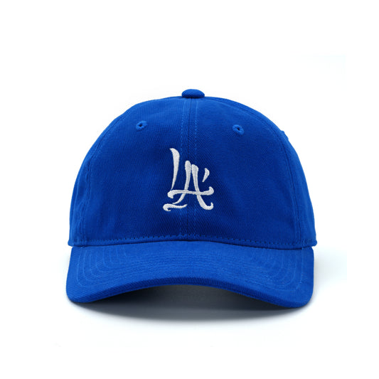 LA Brush Calligraphy Dad Hat Royal Blue